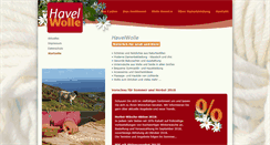 Desktop Screenshot of havelwolle-naturkleidung.de